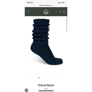 NWT 2 pair Brother Vellies Cloud Knitted Socks